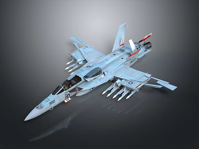 Gray Numbered 102 Space Fighter Jet With Payload For Aerospace Missions 3d model