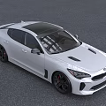 Sleek White Kia Sedan With Sporty Design Black Roof And Black Wheels