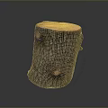 Wooden Stump Decorative Piece With Natural Bark Texture For Home Decor