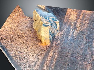 modern topography, geores, mountain topography 3d model