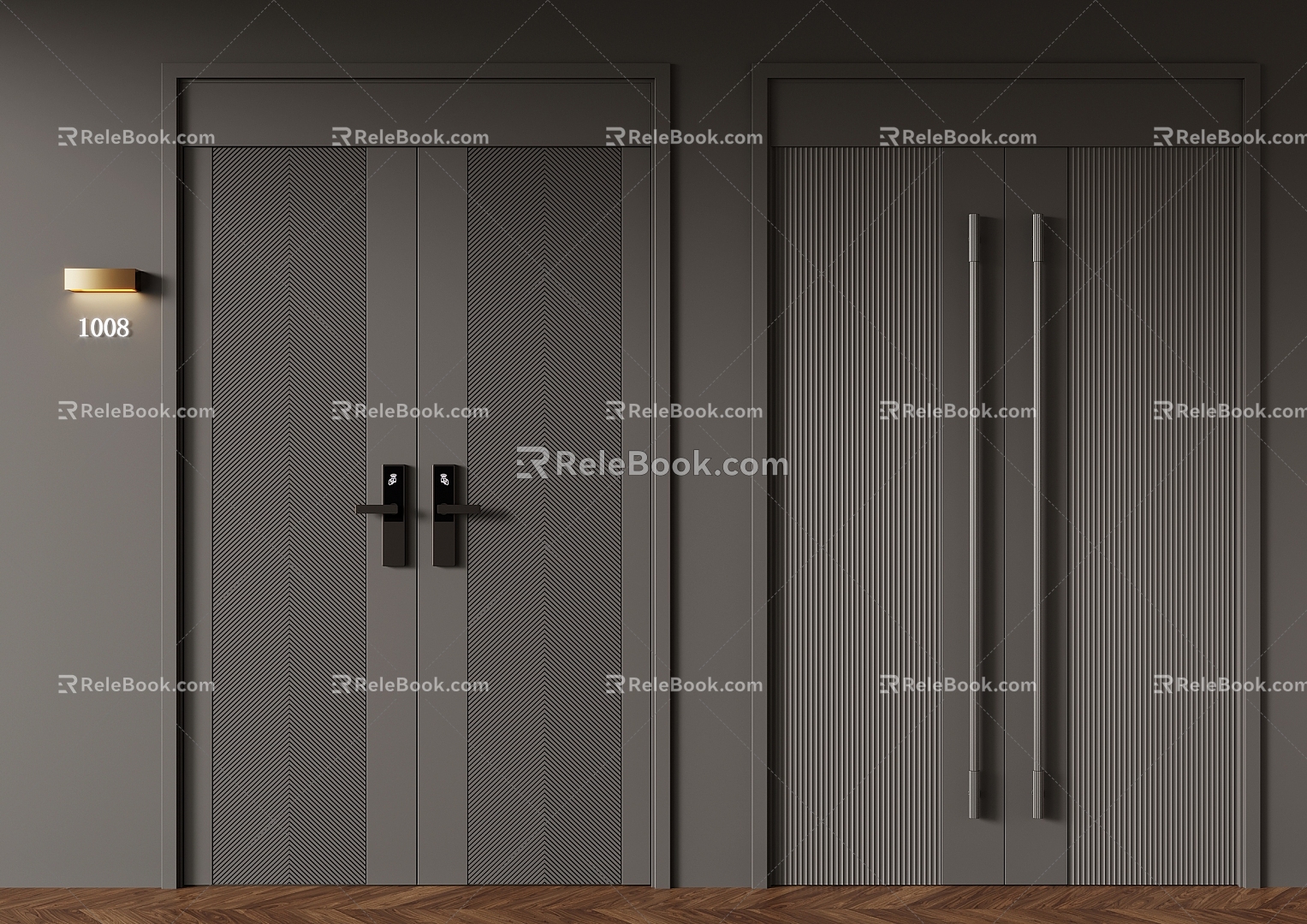 Double door 3d model