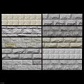 Textured Stone Feature Wall Designs With Various Patterns And Color Tones