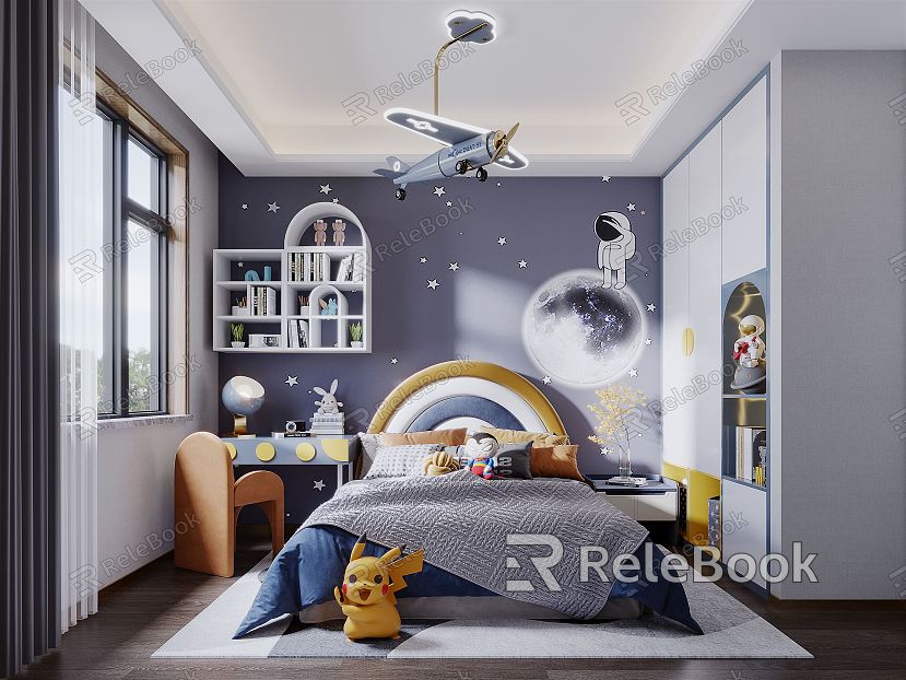 Modern Children's Room Boys Room model