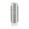 Eyewear Store Organized White Multi Tiered Display Tower With Various Sunglasses