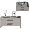 Bedside table 3d model