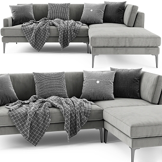 modern bench sofa 3d model