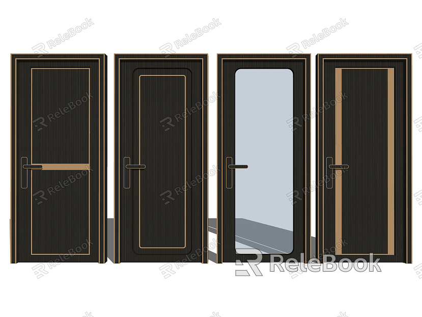 Modern door single door bedroom door model