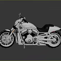 Sleek Modern Motorcycle With Silver Body Black Seat And Shiny Engine On Reflective Surface