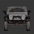 White Off Road Vehicle With Roof Rack And Large Tires For Adventure