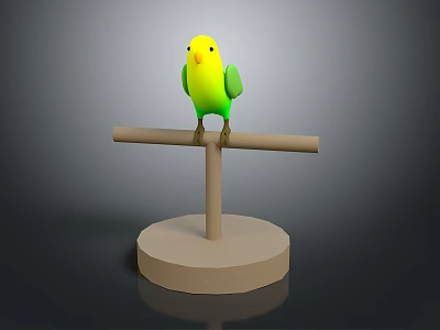 Modern Parrot Xuan Feng Parrot Budgie Shang Parrot 3d model