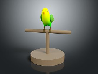 Modern Parrot Xuan Feng Parrot Budgie Shang Parrot 3d model