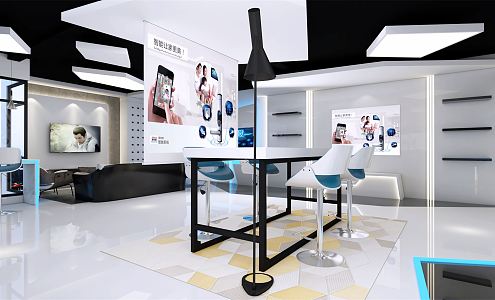 Modern Exhibition Hall Science and Technology Exhibition Hall 3d model