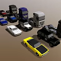 Diverse Toy Cars Collection Featuring Sedans Trucks SUVs and Various Models