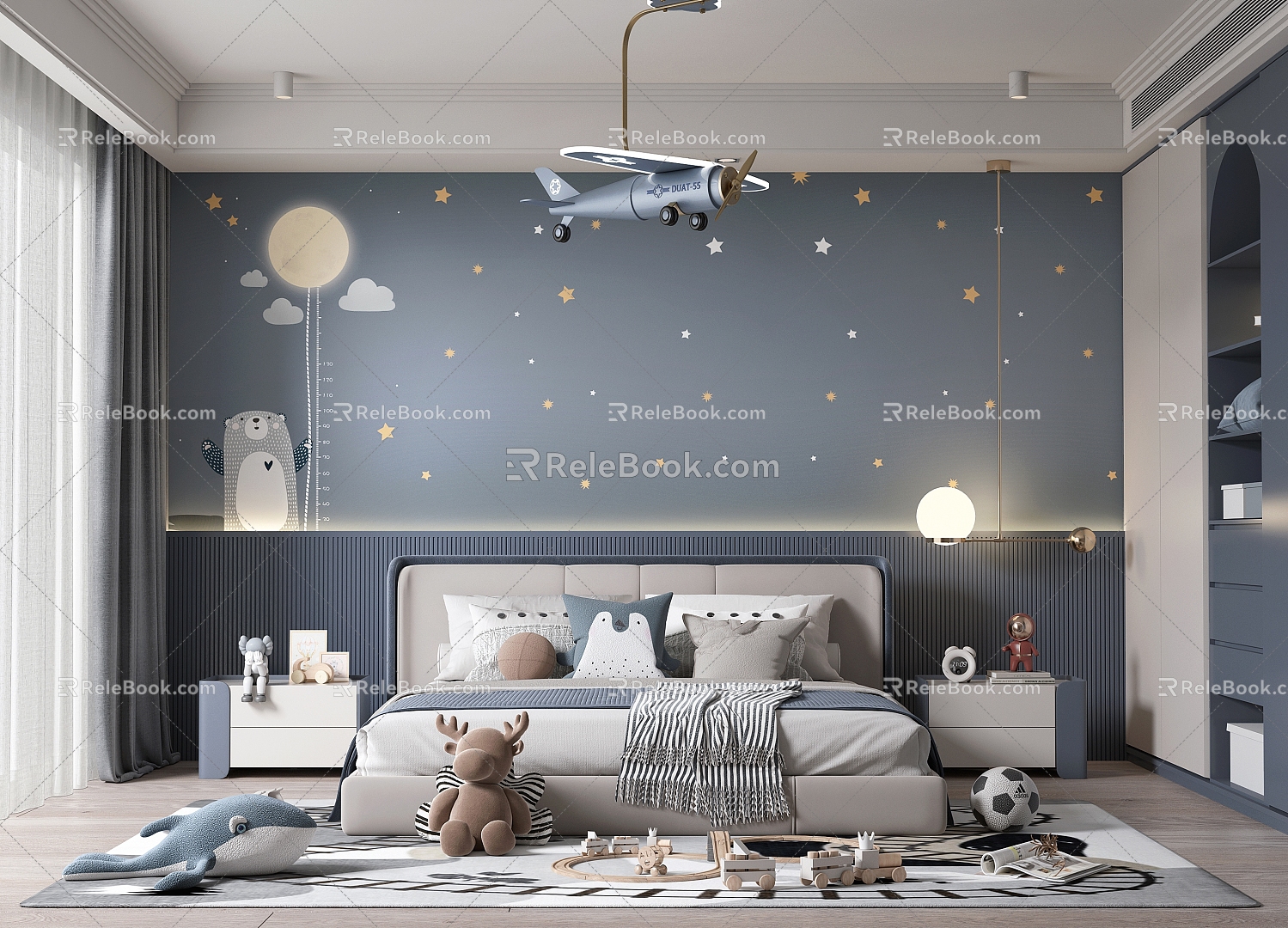 Boy's Room Children's Room Boy's Room Boy's Room Cartoon Room Child's Room Boy's Bedroom Cartoon Room 3d model