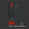 Netflix Enabled Desktop Computer Monitor With Red Base Black Screen And Remote Control