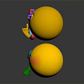 Modern expression package WeChat expression package cartoon expression 3d model