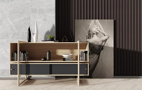 Nordic Decorative Cabinet Decorative Cabinet Side Cabinet TV Cabinet 3d model