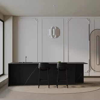 Modern table combination 3d model