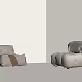 Modern Casual Sofa Lazy Sofa 3d model