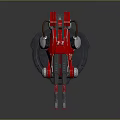 Turret Turntable Railgun Sci-fi Tower Defense Game Tower Defense Sci-fi Turret Game Turret Game Battery 3d model