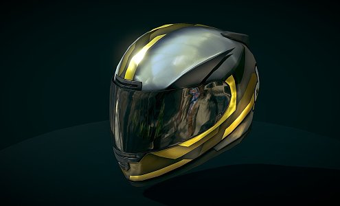 Full Face Helmet 3d model