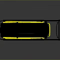 Black And Yellow Mobile Medical Stretcher With Wheels And Adjustable Structure
