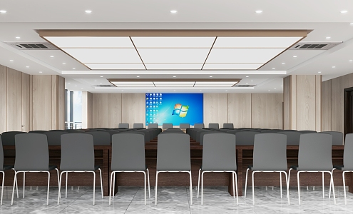 Office Meeting Room Report Hall 3d model