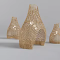 Outdoor Chairs Handwoven Rattan Unique Hut shaped Openwork Garden Patio Furniture