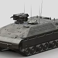Modern Military Tank Featuring Turret Tracks Heavy Armor And Antennas Design