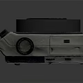 Projection Monitoring Advanced Device With Circular Component Control Panel And Lens
