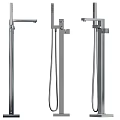 Modern Bathroom Shower Faucet Models With Chrome Finish And Handheld Sprayer