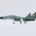 Side View Of Green Military Fighter Jet With German Flag Emblem And Details