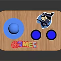 Modern Gamepad Wireless Gamepad Game Console Accessories Handle 3d model