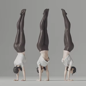 Yoga Realistic Female Beauty 3d model