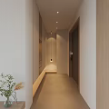Modern Living And Dining Room Interior With Beige Sofa Wooden Panel And Large Window