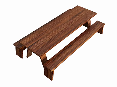 Casual Table and Chair Outdoor Table Outdoor Chair Bench Low Stool 3d model