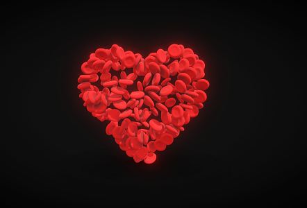 Modern Cell Heart Blood Cell 3d model