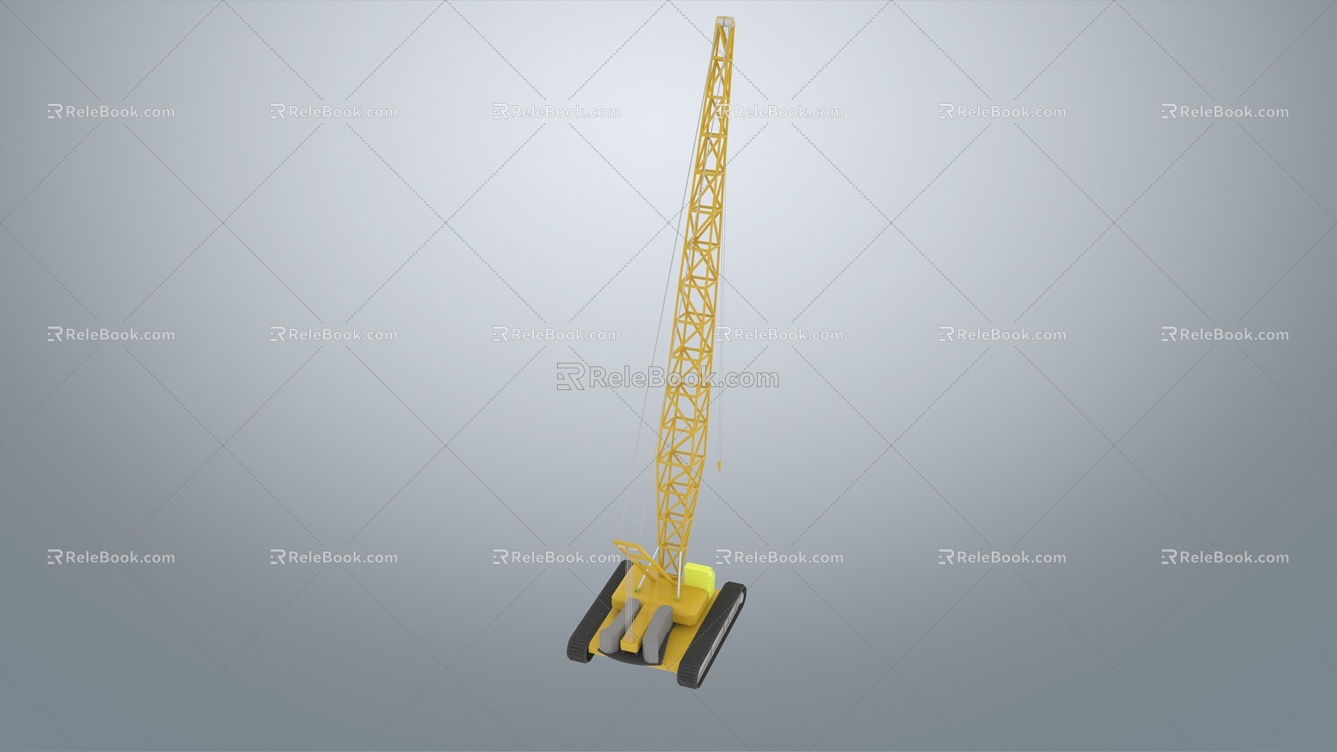 Crawler crane hoisting equipment model