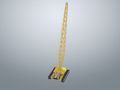 Crawler crane hoisting equipment model