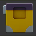 Yellow And Purple Household Storage Box With Question Mark Design For Home Organizing