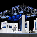 Sunsun CEEP Exhibition Booth With Modern Design LED Screens And Lighting
