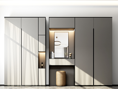 Modern wardrobe cabinet model