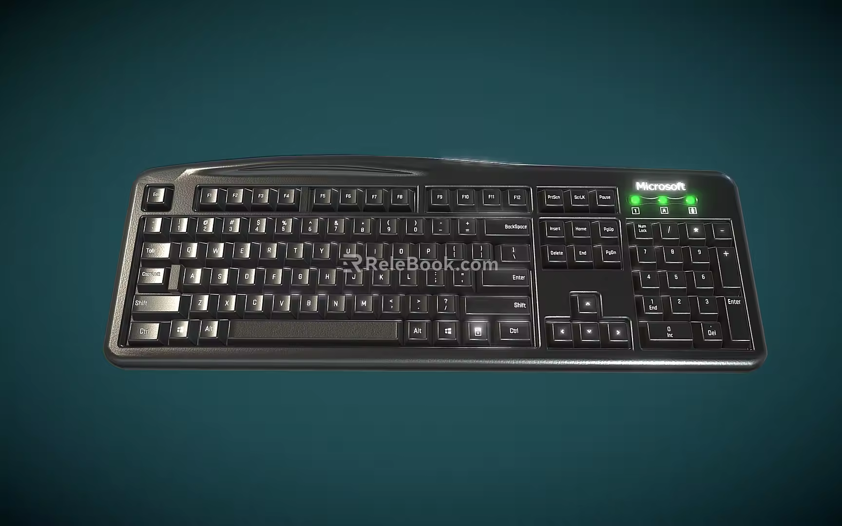 modern keyboard computer keyboard 3d model