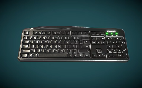 modern keyboard computer keyboard 3d model