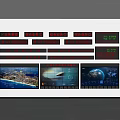 Modern electronic screen call screen advertising screen LED screen monitoring screen 3d model