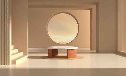 Modern Booth 3d model