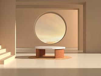 Modern Booth 3d model