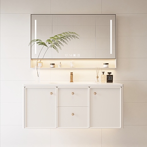 modern sink bathroom cabinet 3d model