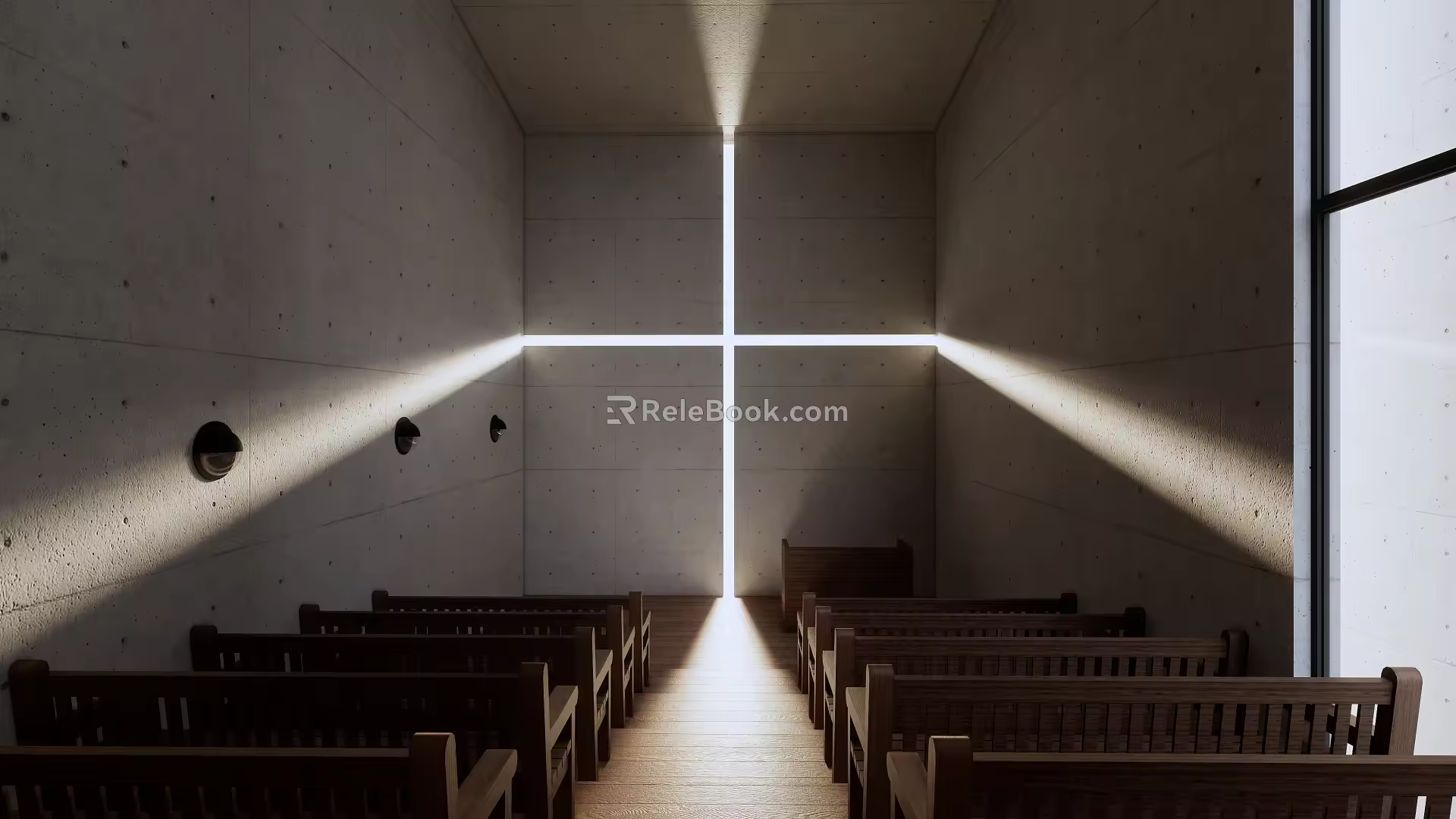 Modern Church of Light 3d model