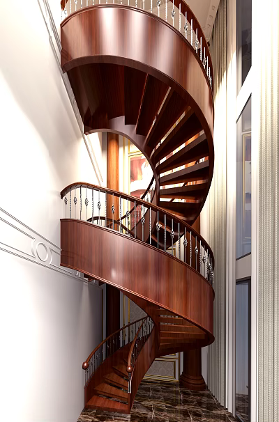 Jane Europe revolving staircase 3d model